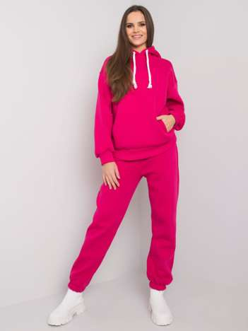 Fuksjowy dwuczęściowy komplet bawełniany Alicia