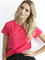 Malinowy t-shirt Peachy