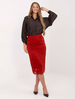 Czekoladowa koszula z bufiastym rękawem