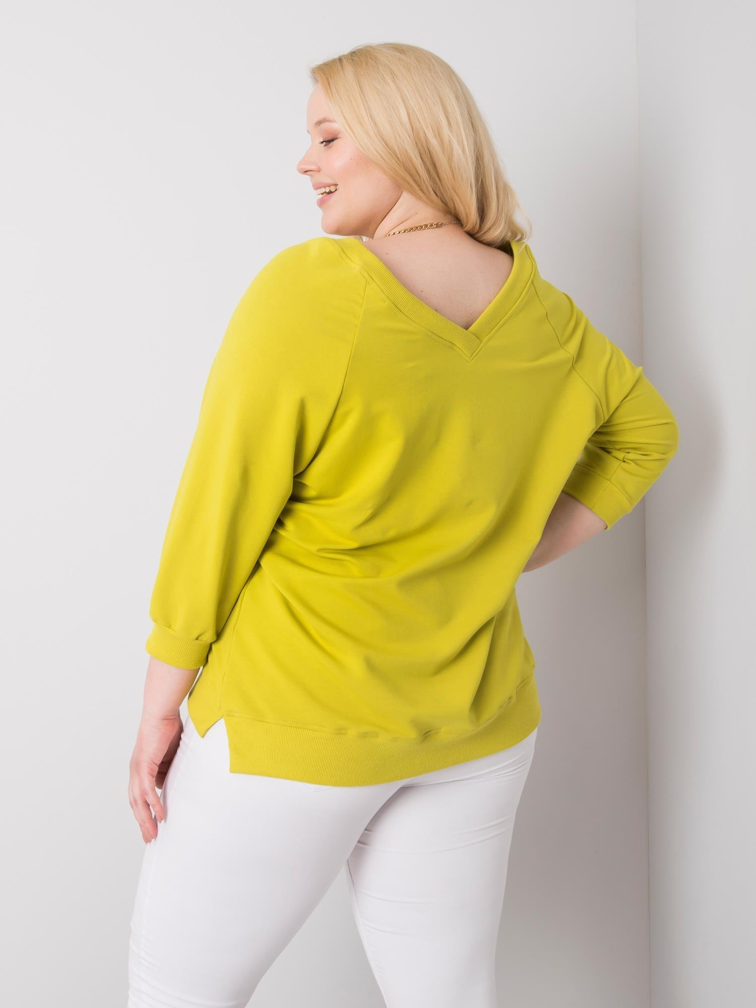 Jasnozielona bluza plus size Alexandria