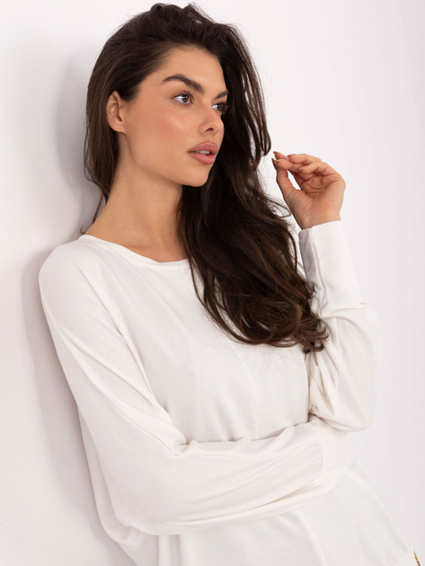 Ecru casualowa bluzka z modalu
