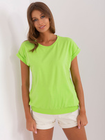 Hurtownia Jasnozielona bluzka z sercem na plecach