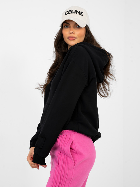 Czarna rozpinana bluza z kapturem NATURAL SIDE