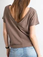 Brązowy t-shirt Fire