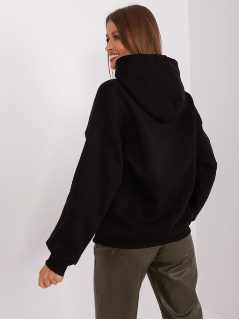 Hurt Czarna ocieplana bluza dresowa z kapturem