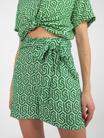 Hurt Zielone wzorzyste szorty casualowe z kieszeniami FRESH MADE