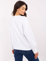 Hurtownia online Biała damska bluza bez kaptura 