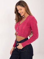 Różowy sweter rozpinany Aristide RUE PARIS