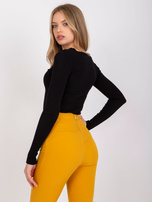 Czarna bluzka w prążek Tracy RUE PARIS