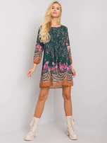 Zielona sukienka we wzory Tristana OCH BELLA