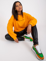Light Orange Loose Sweatshirt Miley 