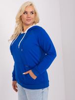 Hurt Kobaltowa bluza damska basic plus size