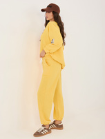 Żółty dwuczęściowy komplet ze spodniami RUE PARIS