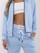 Hurt Jasnoniebieski dwuczęściowy komplet z wiskozą