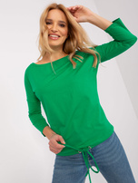 Hurt Zielona bluzka z rękawem 3/4 BASIC FEEL GOOD