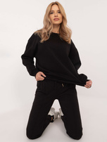 Hurt Czarne dresowe spodnie basic od kompletu 