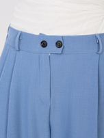  Brudnoniebieskie garniturowe spodnie wide leg RUE PARIS