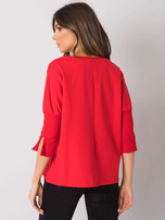 Czerwona luźna bluzka Hassina