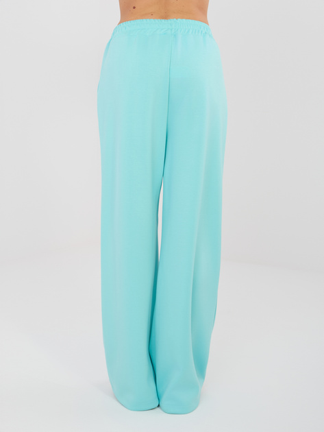 Miętowy dresowy komplet basic ze spodniami