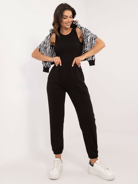 Hurtownia Czarno-biały trzyczęściowy komplet z topem