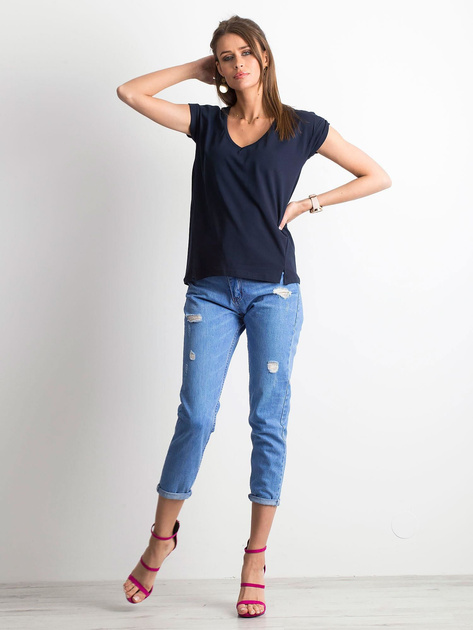 Granatowy t-shirt Vibes