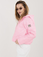 Różowa przejściowa kurtka z ściągaczem RUE PARIS 