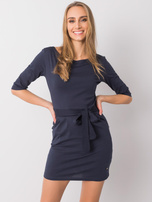 Granatowa sukienka Clementine NIE ZNASZ MNIE