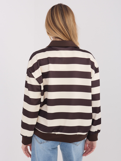 Jasnobeżowa damska bluza typu polo