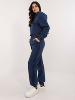 Hurt Ciemnoniebieski komplet dresowy z bluzą z kapturem 