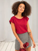 Bordowy t-shirt Revolution