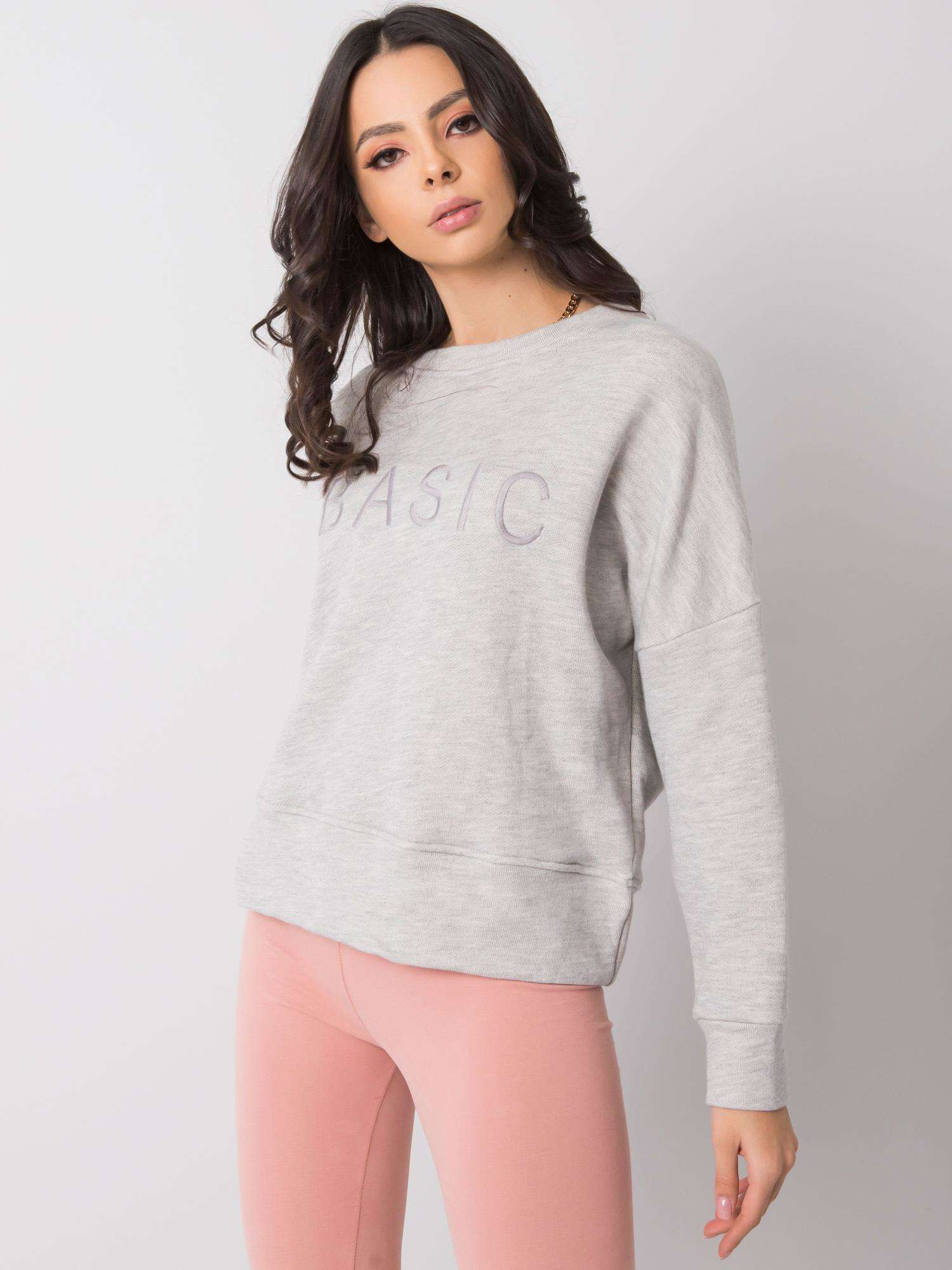 Hellegraue Melange Hoodie Veronica.