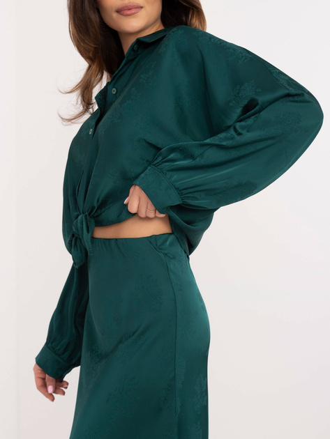 Hurt Ciemnozielona midi spódnica o kroju syrenki