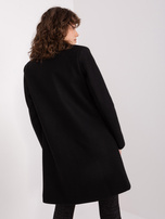 Hurt Czarny klasyczny płaszcz z podszewką OCH BELLA