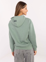 Pistacjowa ocieplana bluza z kapturem SUBLEVEL