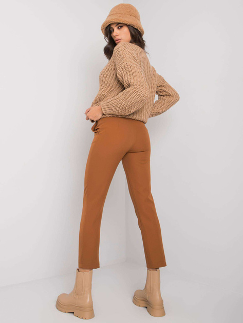 Jasnobrązowe eleganckie spodnie Beverley