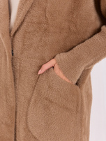 Dark beige alpaca coat Nora