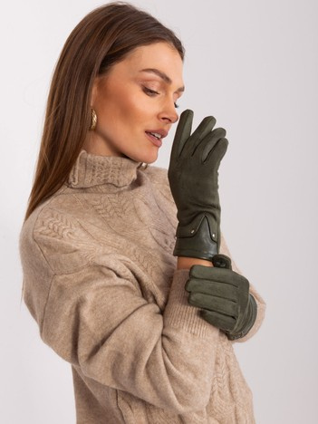 Großhandel Khaki elegante Damenhandschuhe.