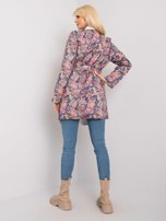 Fioletowy wzorzysty płaszcz damski Aggie