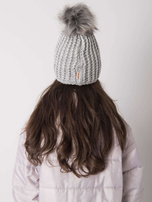 Szara damska czapka zimowa