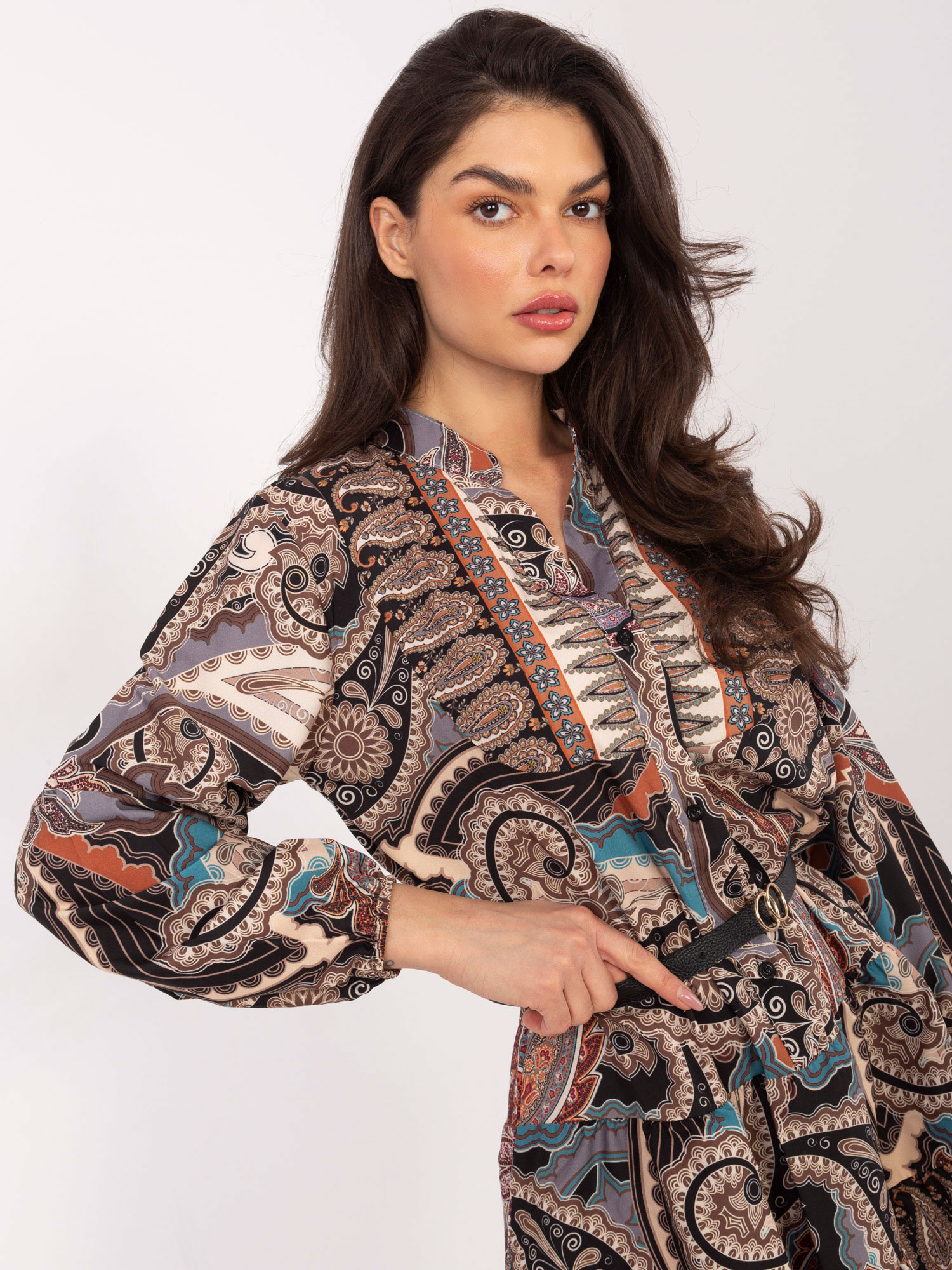 Black Milah Print Dress