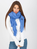 Hurtownia Niebieski damski szal z nadrukiem  