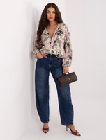 Czarna damska kurtka typu balloon 