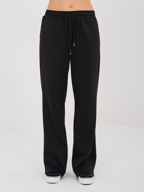 Czarny dresowy komplet z naszywką RUE PARIS