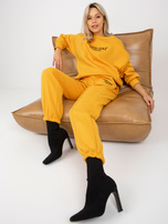 Hurt Ciemnożółty dwuczęściowy komplet dresowy oversize