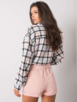 Brudnoróżowe szorty z paskiem Mabinty