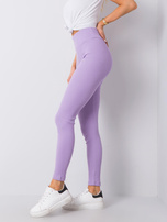 Fioletowe legginsy prążkowane Sanja