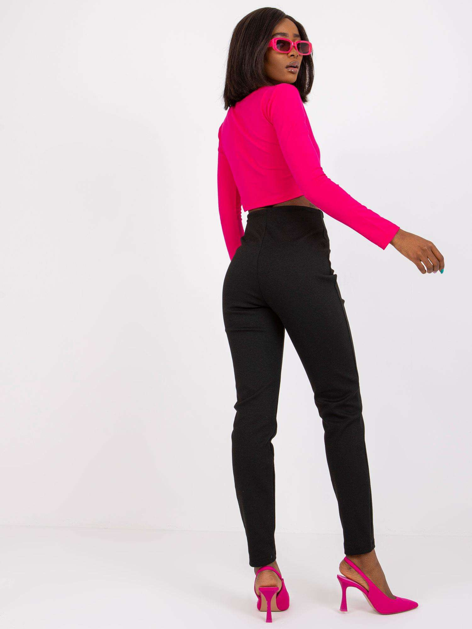 Czarne legginsy z wysokim stanem Severina RUE PARIS