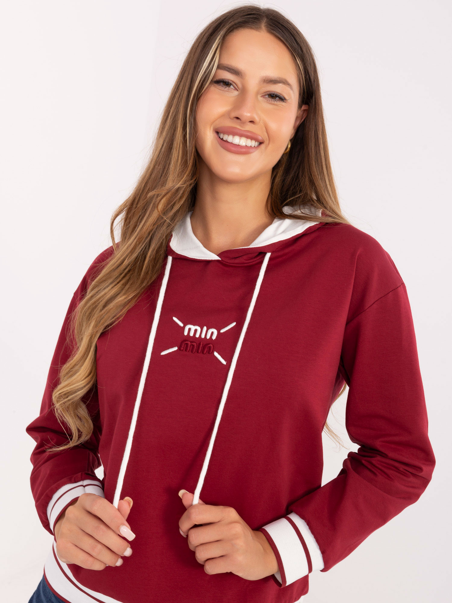 Bluza bordowy
