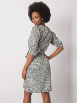 Zielona sukienka z printami Jianna