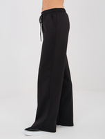 Czarny dresowy komplet z naszywką RUE PARIS 